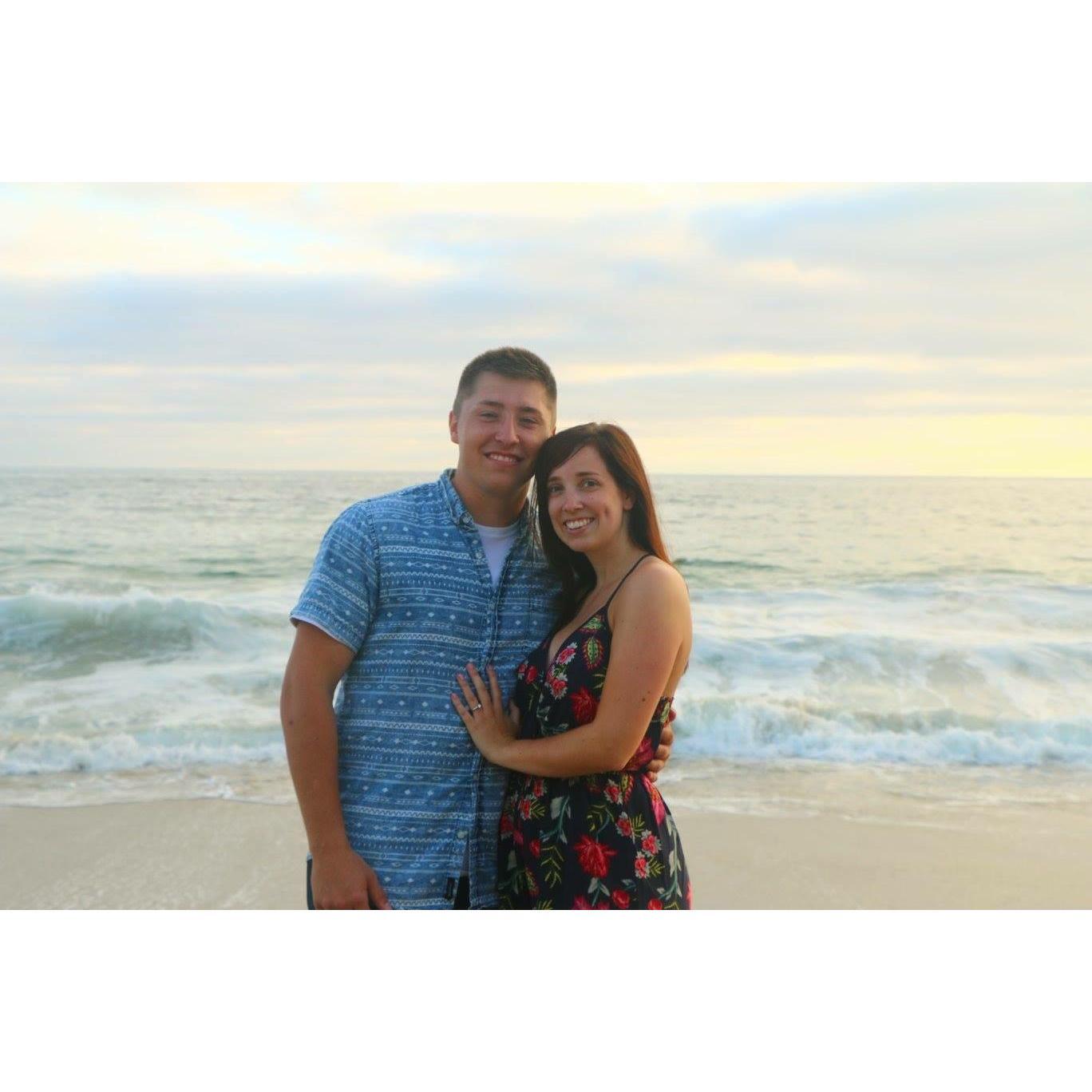 Right after we got engaged at Laguna Beach, CA.