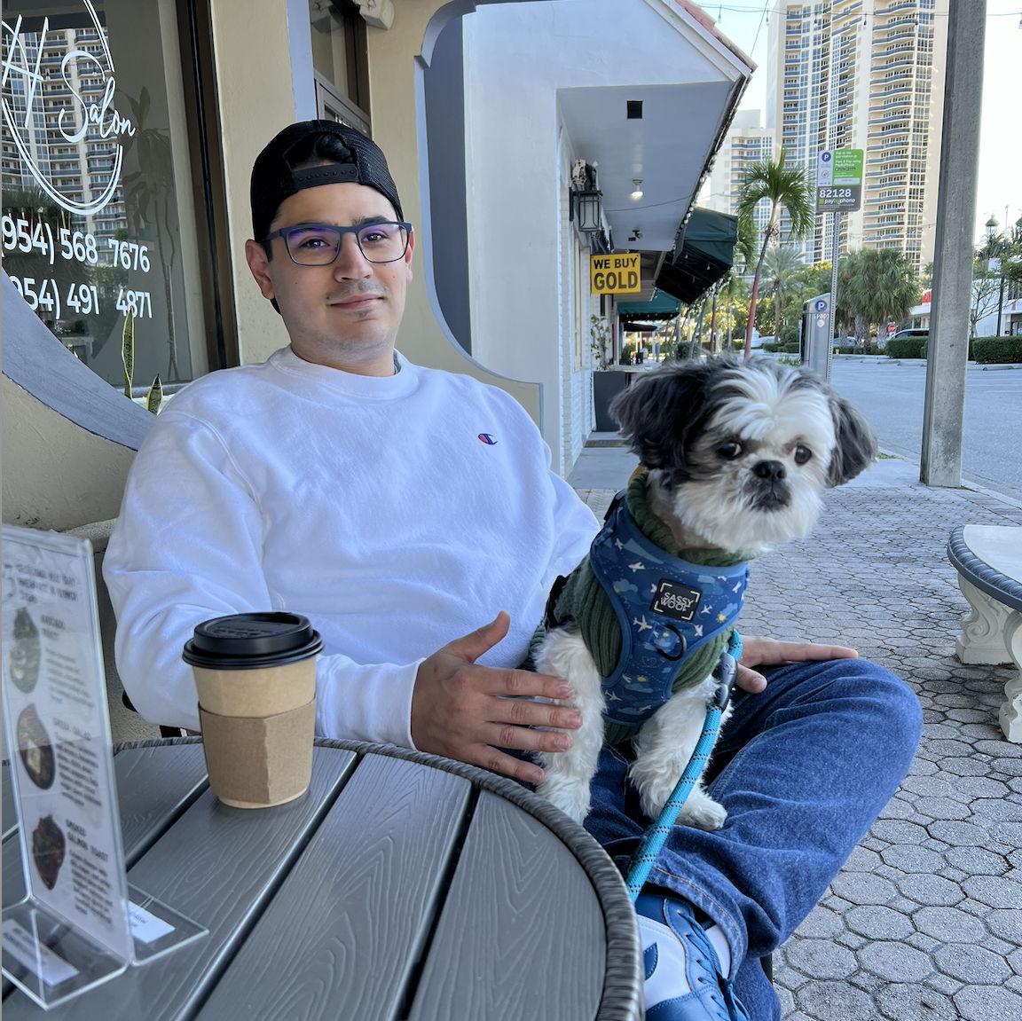 Cafe runs with Tobias