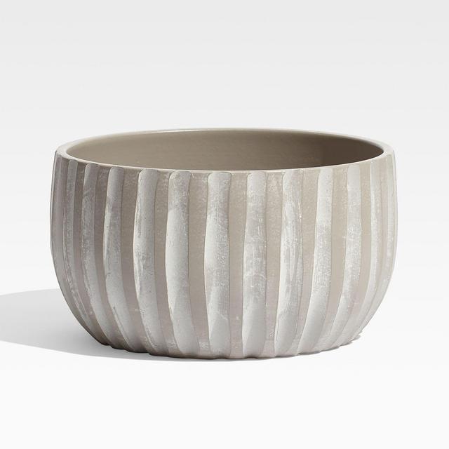 Mae Wide Cement Planter