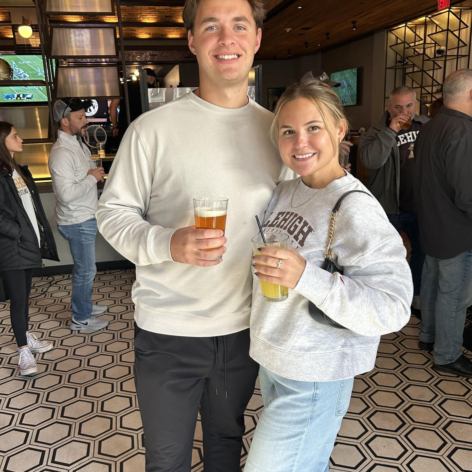 Lehigh VS. PSU wrestling match at the PPL center... who would've thought that we would be getting married right down the street!