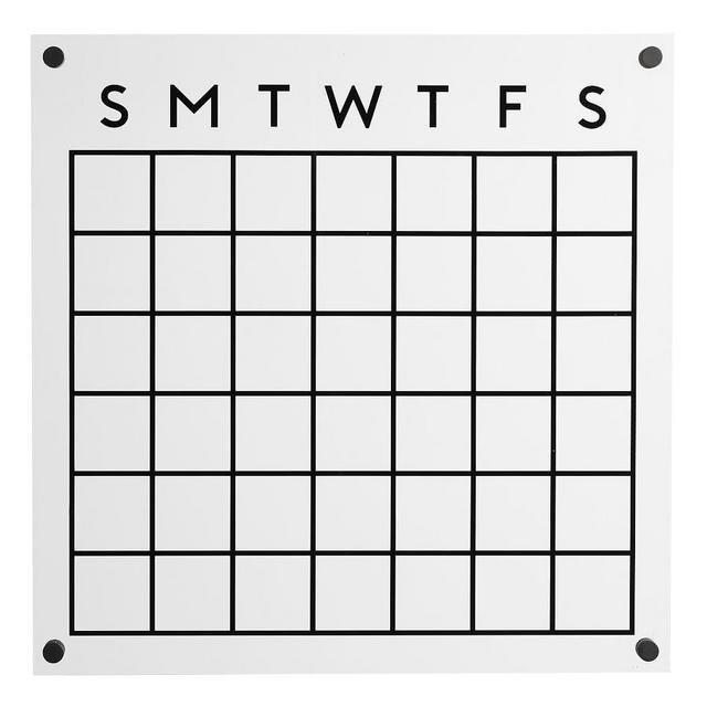 Acrylic/Matte Black Board Calendar