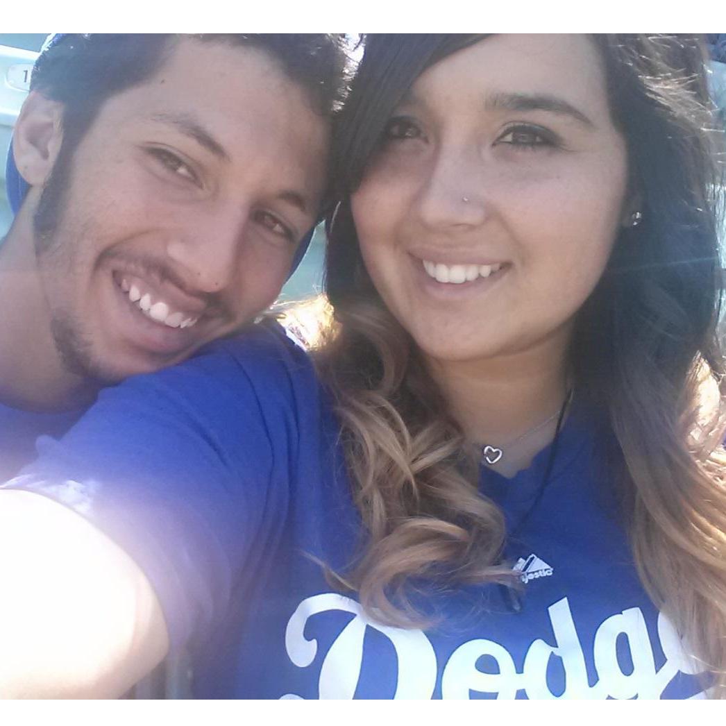 One of our first Dodger games together!