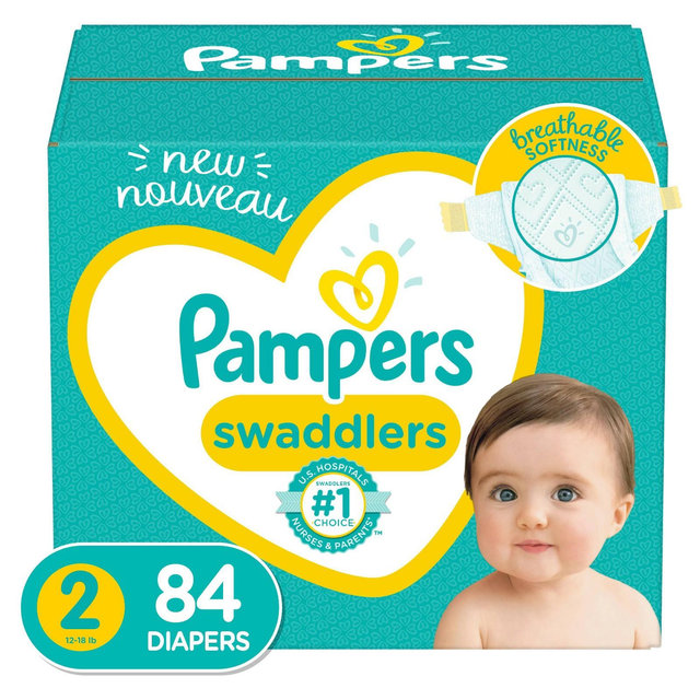 Pampers Swaddlers Diapers - Size 2 - 84ct