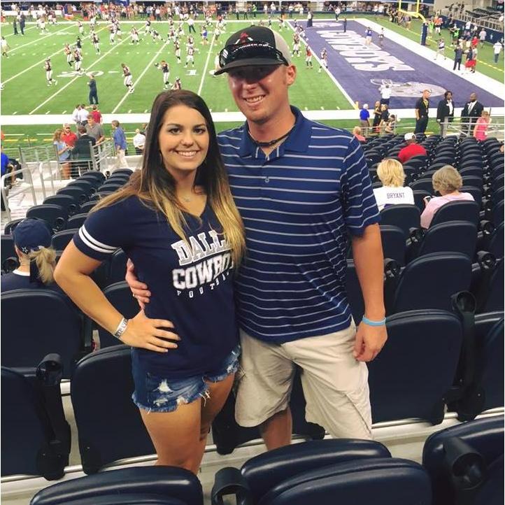 Our first Cowboys football game together.