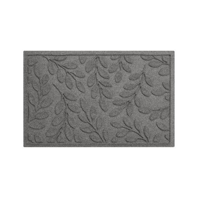 Thirsty Leaves Light Grey Doormat 22"x34"