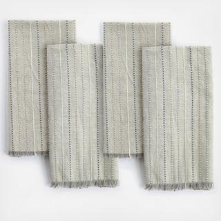 Fringe Stripe Napkin, Set of 4