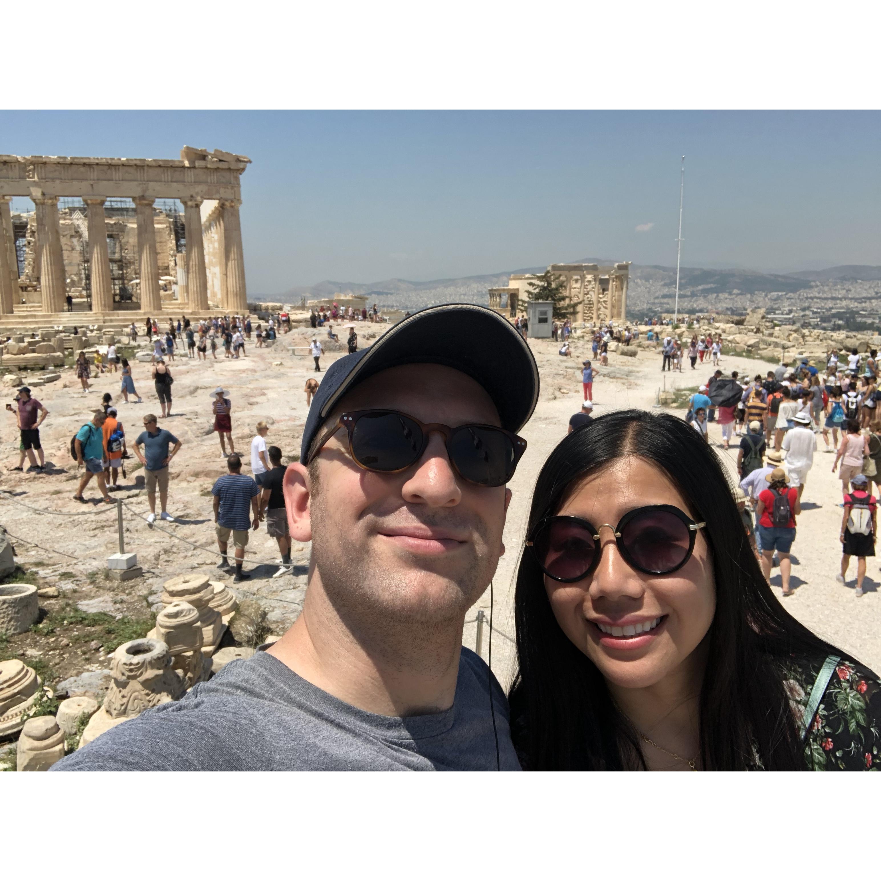 Behold! The majestic Parthenon in Athens, Greece!