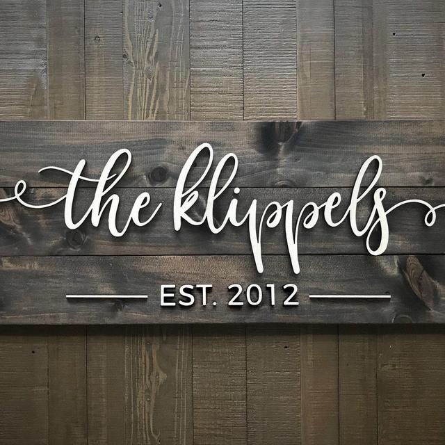 Last Name Sign / Personalized Wedding gift