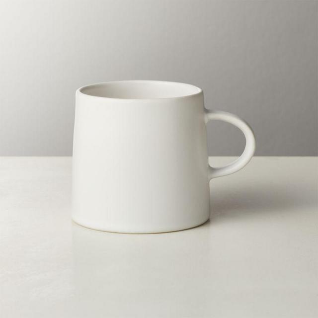 CB2 Valley Matte White Espresso Cup
