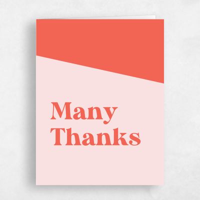 Blush, Pink Wedding Thank You - Zesty Portrait