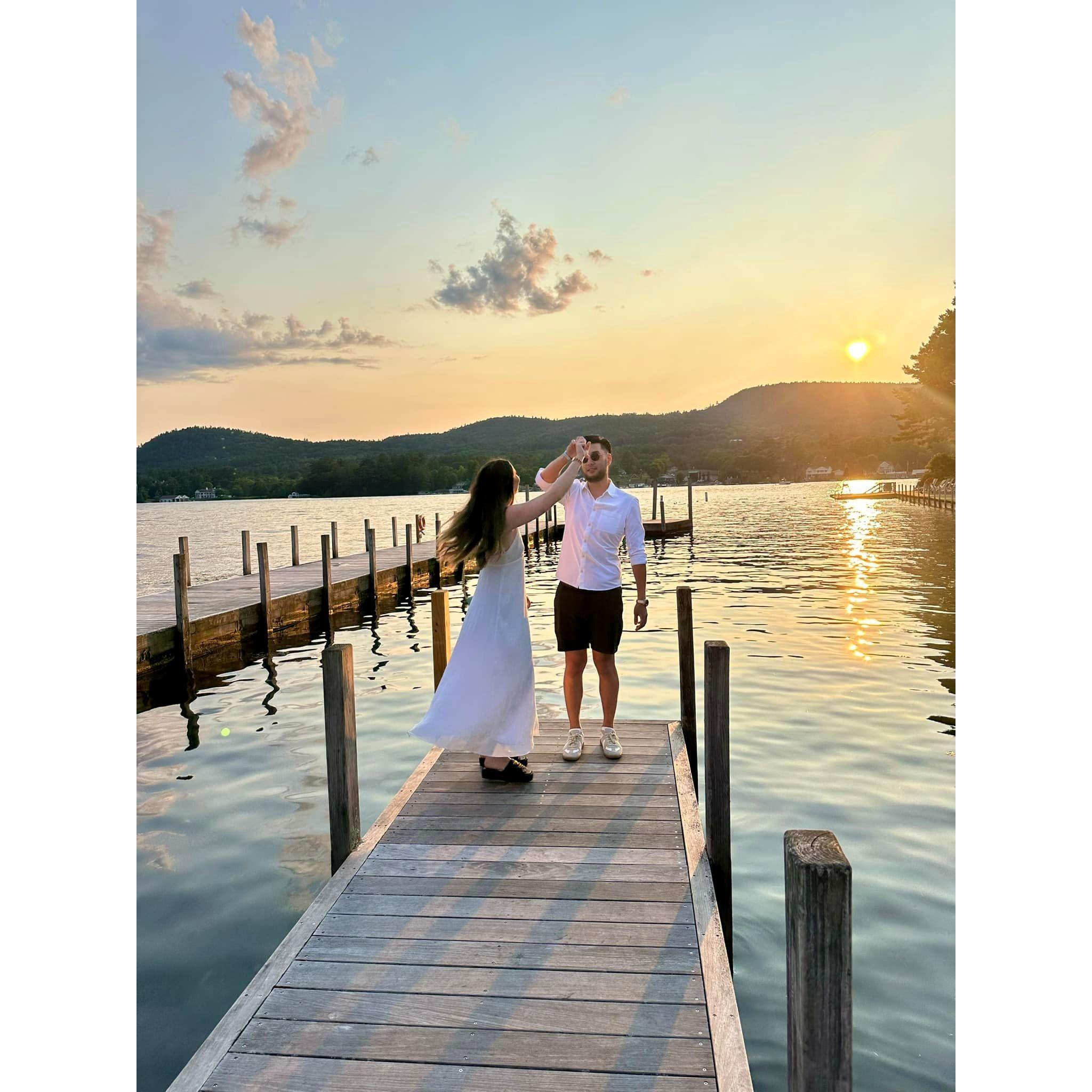 Julia showed zack her summer spot in the Adirondacks