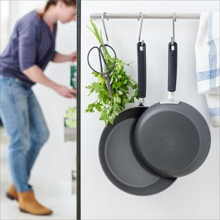 Levels 2-Piece Stackable Ceramic Non-Stick Fry Pan Set