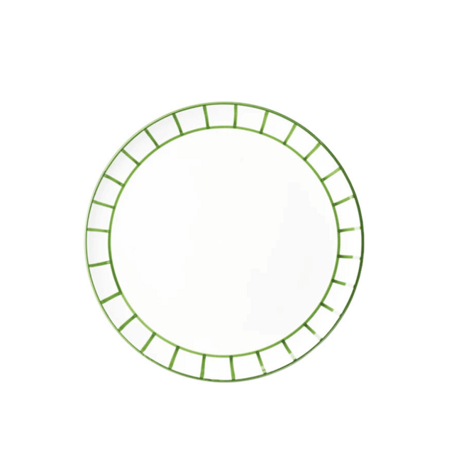 Olive Green Bistro Fence Plate