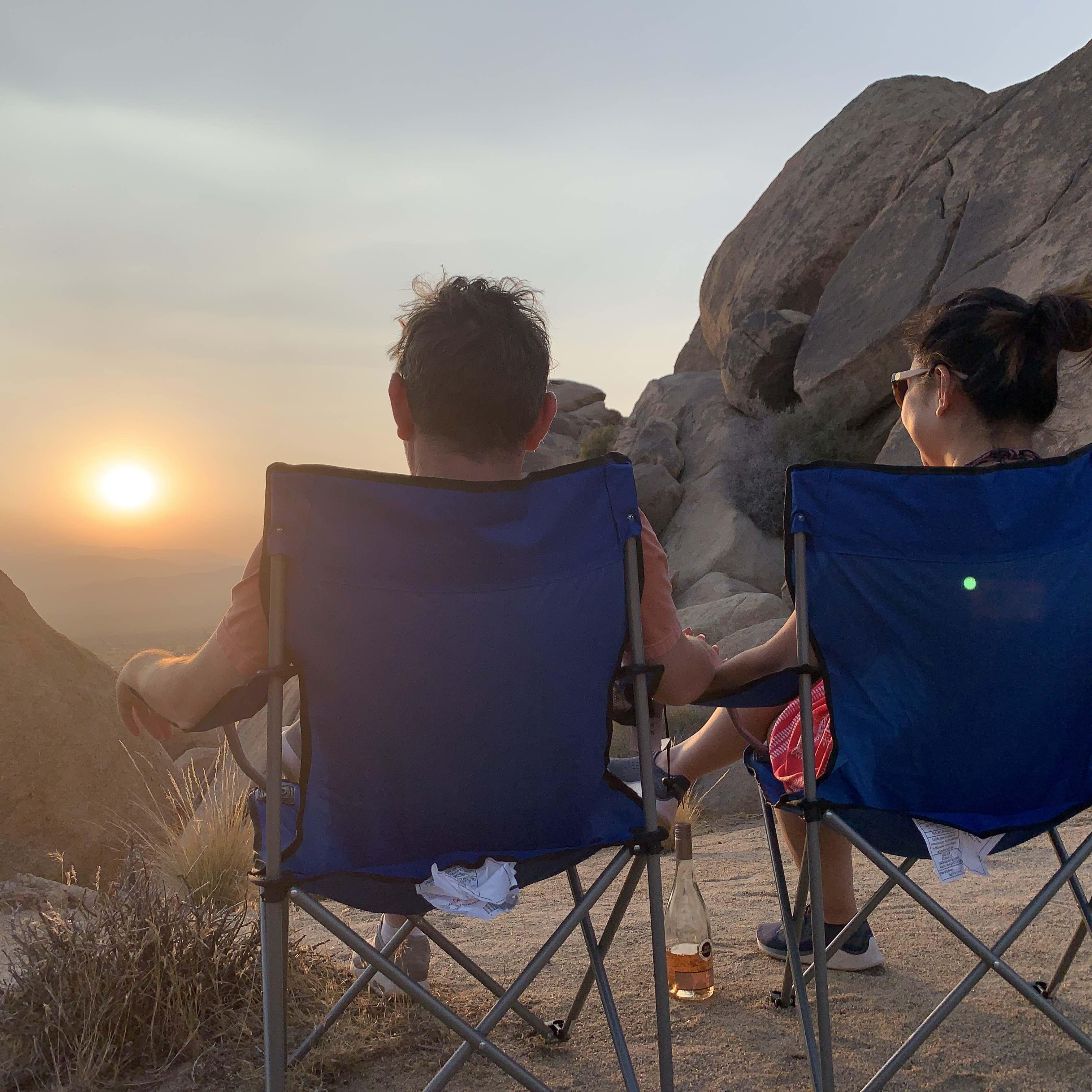 A beautiful sunset in Joshua Tree!