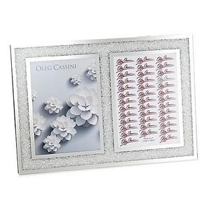 Oleg Cassini Crystal Diamond 2-Opening Picture Frame