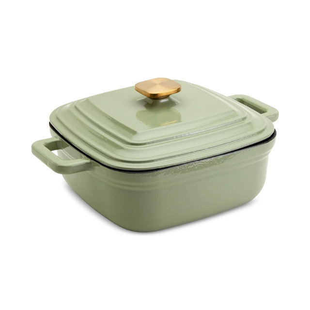 Smith & Clark Enameled Cast Iron 4-Qt. Square Dutch Oven