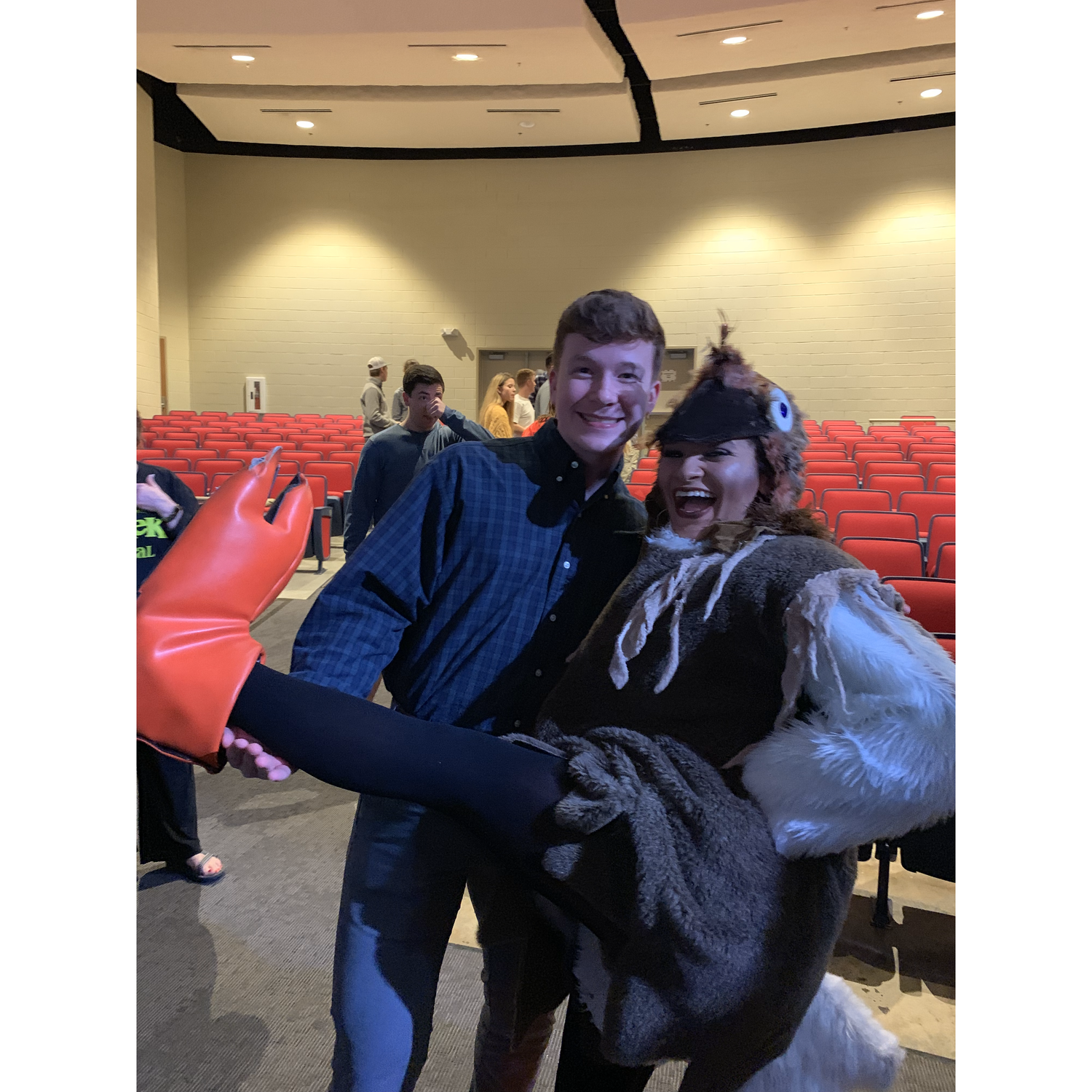 Opening night of Senior Play 2019. Beka was the Ugly Duckling in Shrek: The Musical as well as several other roles 🎭