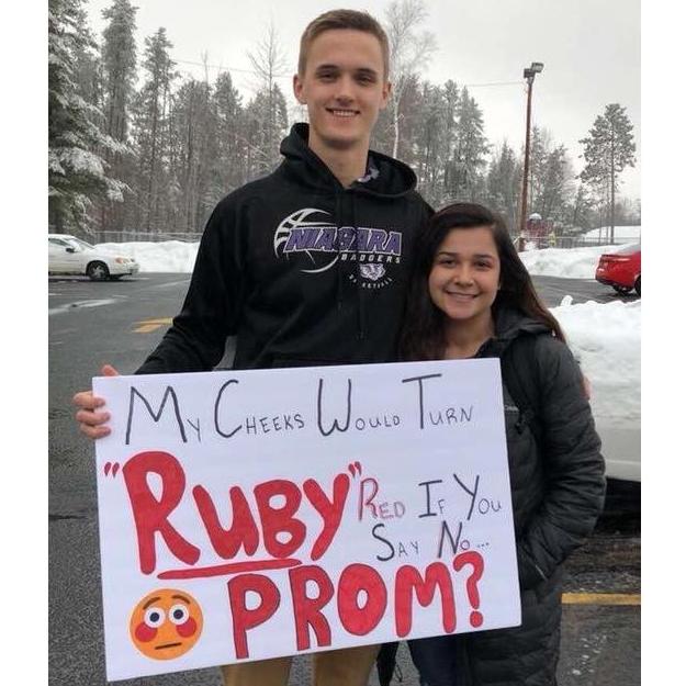 Where it all started Ben asked Ruby to prom.