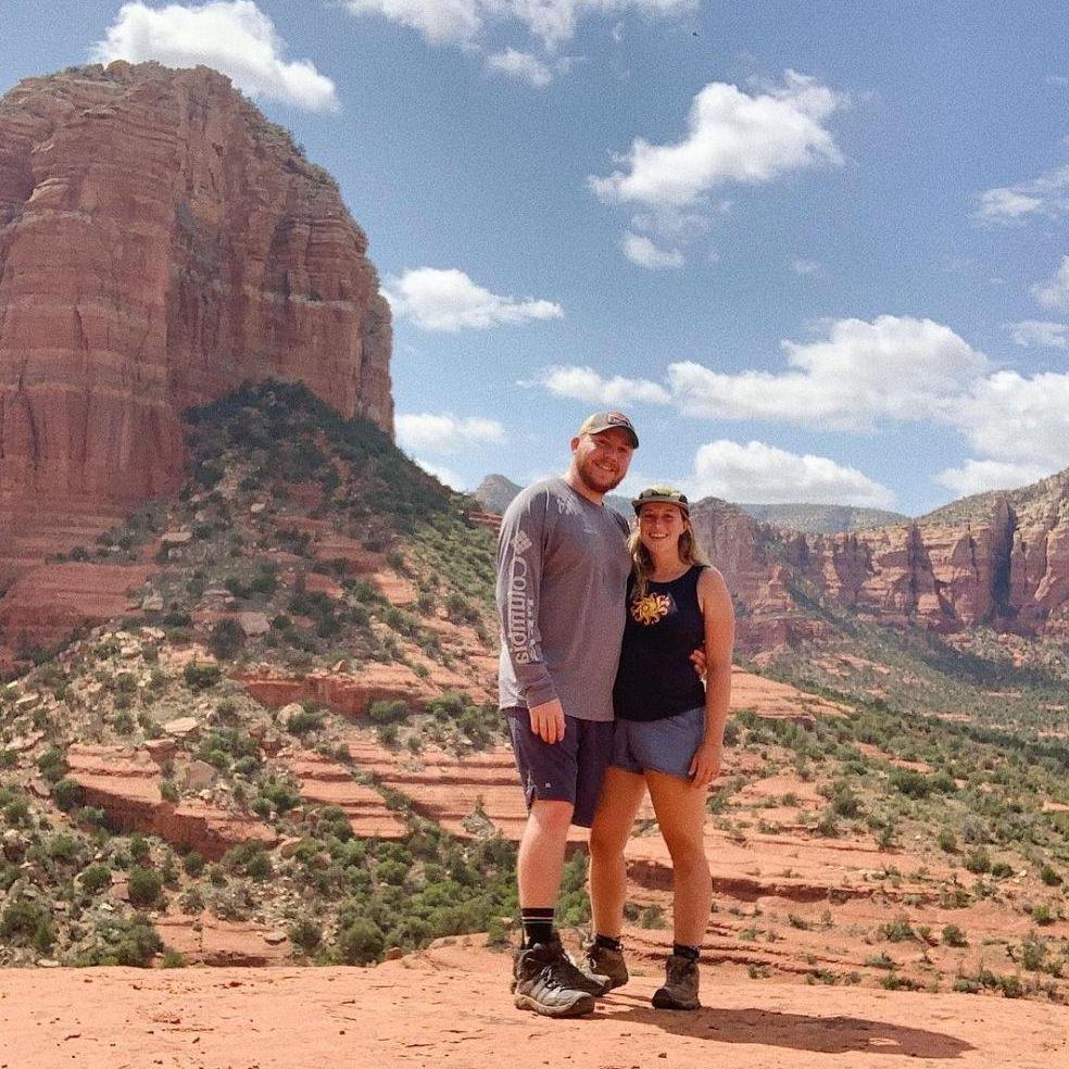Our 1st road trip together through Arizona. We had so much fun and it made us realize we could do this forever. Funny enough this photo was taken on August 9 of that year.