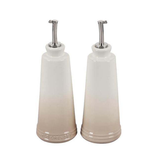 Le Creuset Oil & Vinegar Cruet Set, Meringue