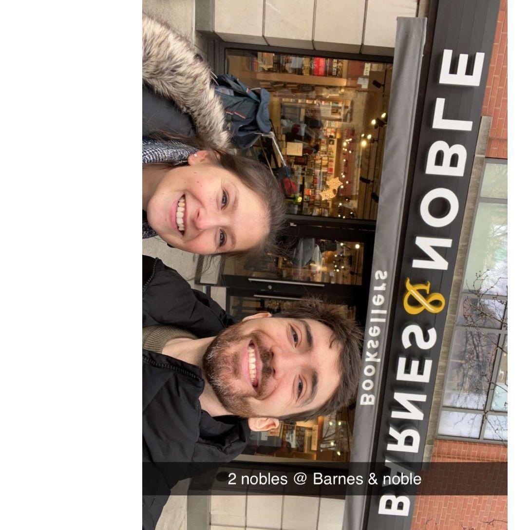 Our first trip to Barnes and Noble as 2 Nobles!