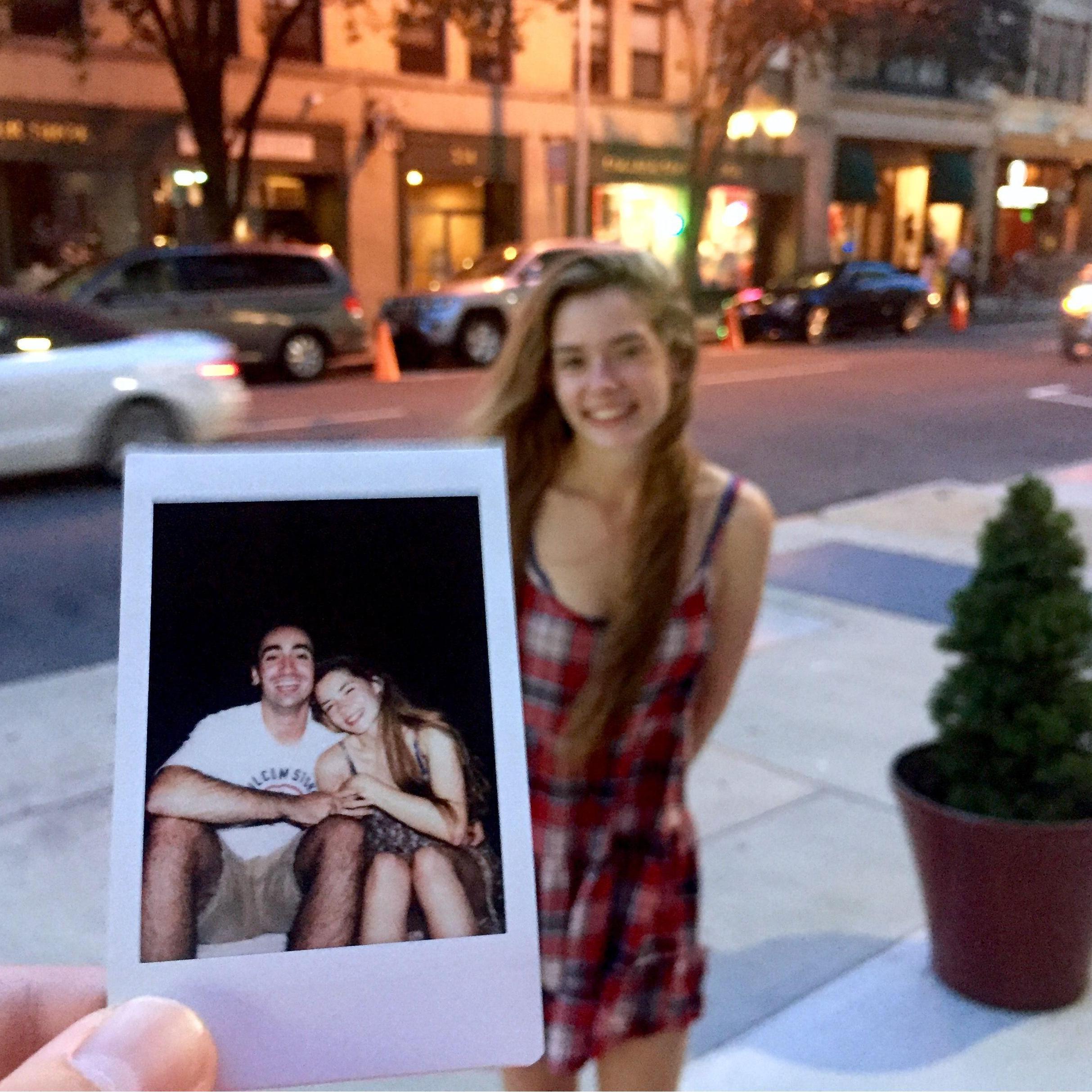 Our first photo together in summer 2017 after meeting in New Haven.