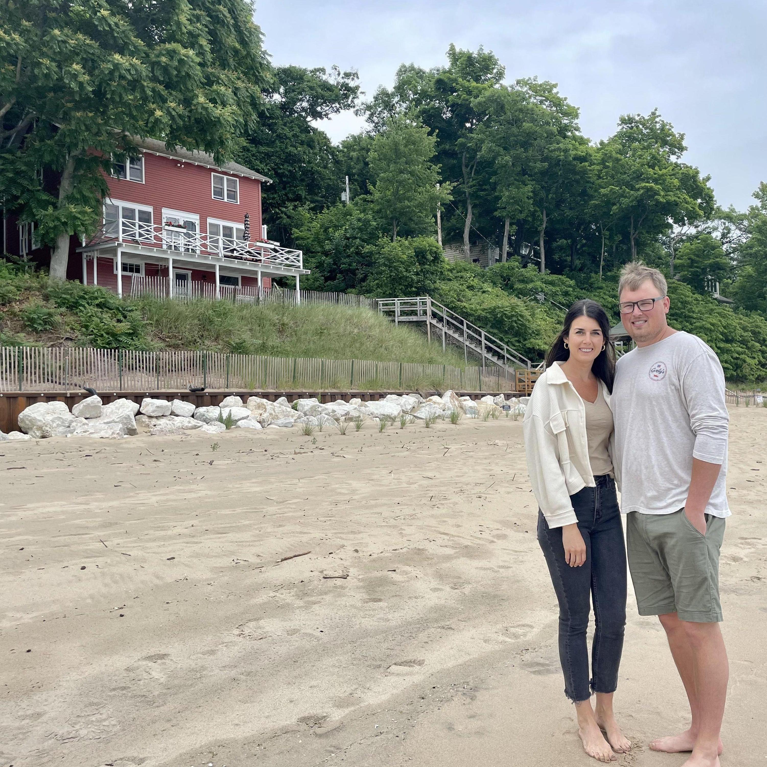 Axel's first vacation in Grand Haven, MI