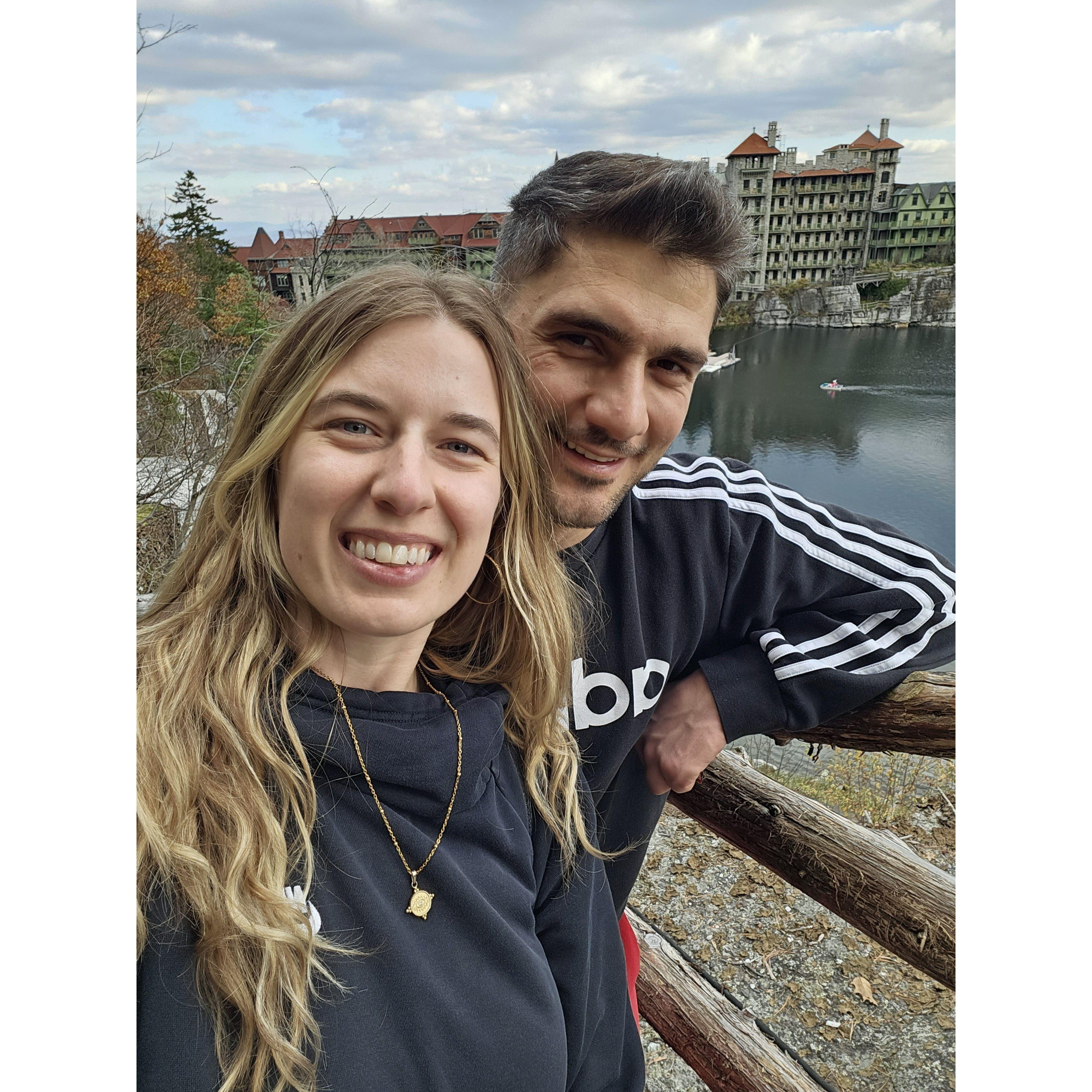 1st hike at Mohonk Mountain House