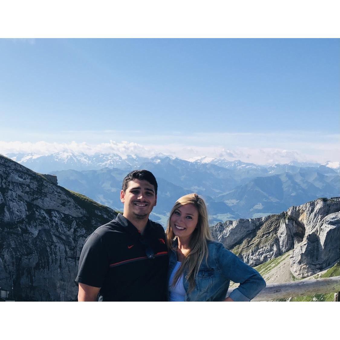 Exploring Switzerland.