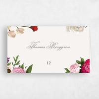 Beige Wedding Place Card - Eleganza