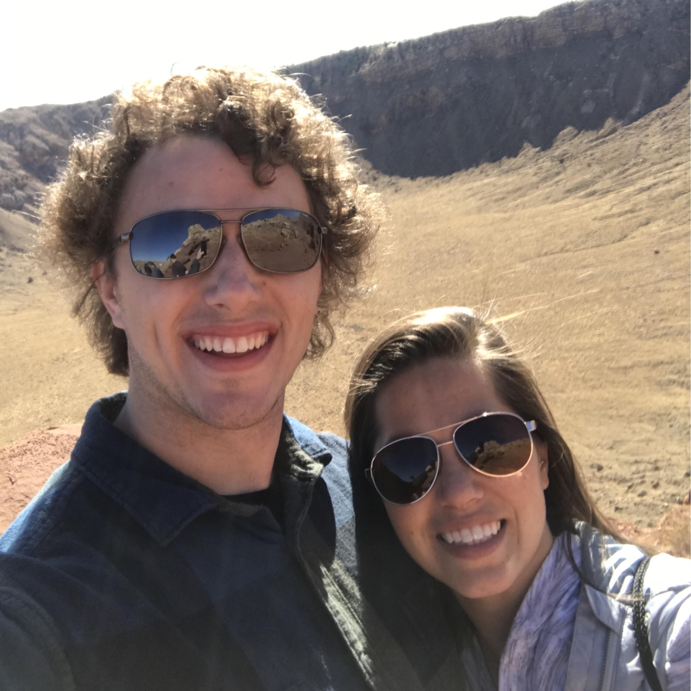 Visited Meteor Crater with Amber and Jared when they came to visit last year!