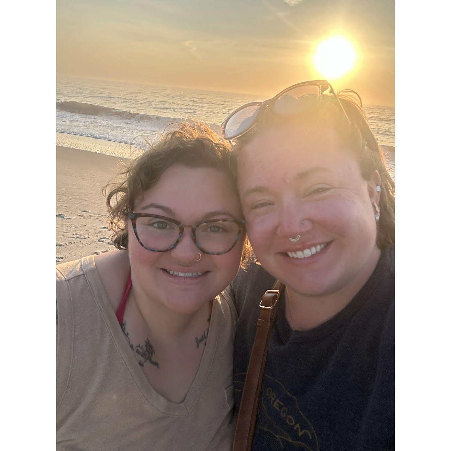 Dawn on the beach in Delaware