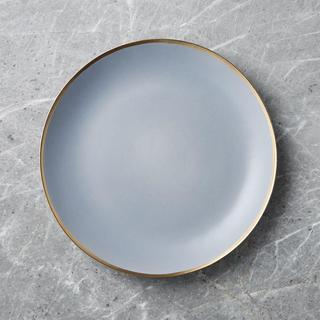 Addison Grey Gold Rim Dinner Plate, Set of 4