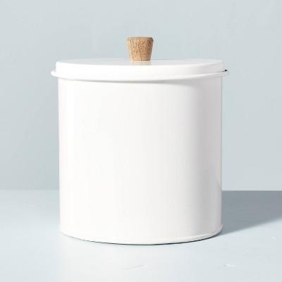 Metal Canister with Wood Knob Sour Cream - Hearth & Hand™ with Magnolia