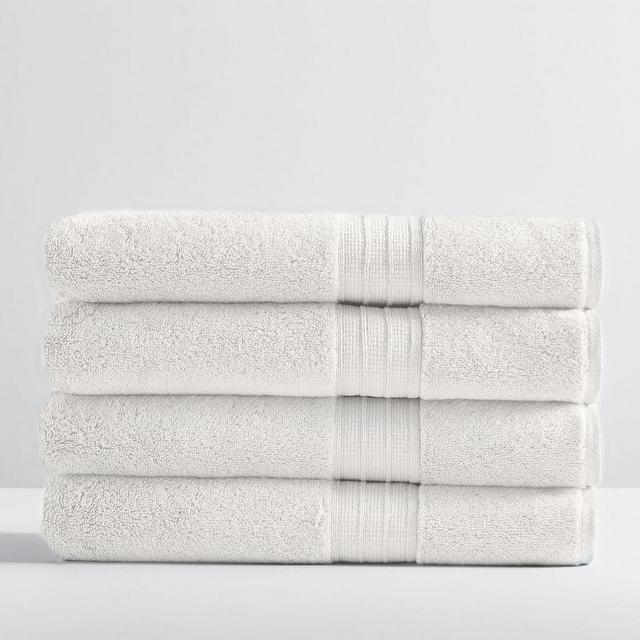 Ivory Hydrocotton Organic Bath Towels, Set of 4