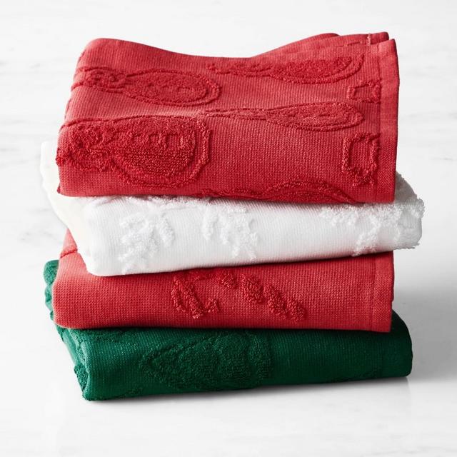 Tencel Blend Towels, 20" X 30", Set of 4, Holiday Mix