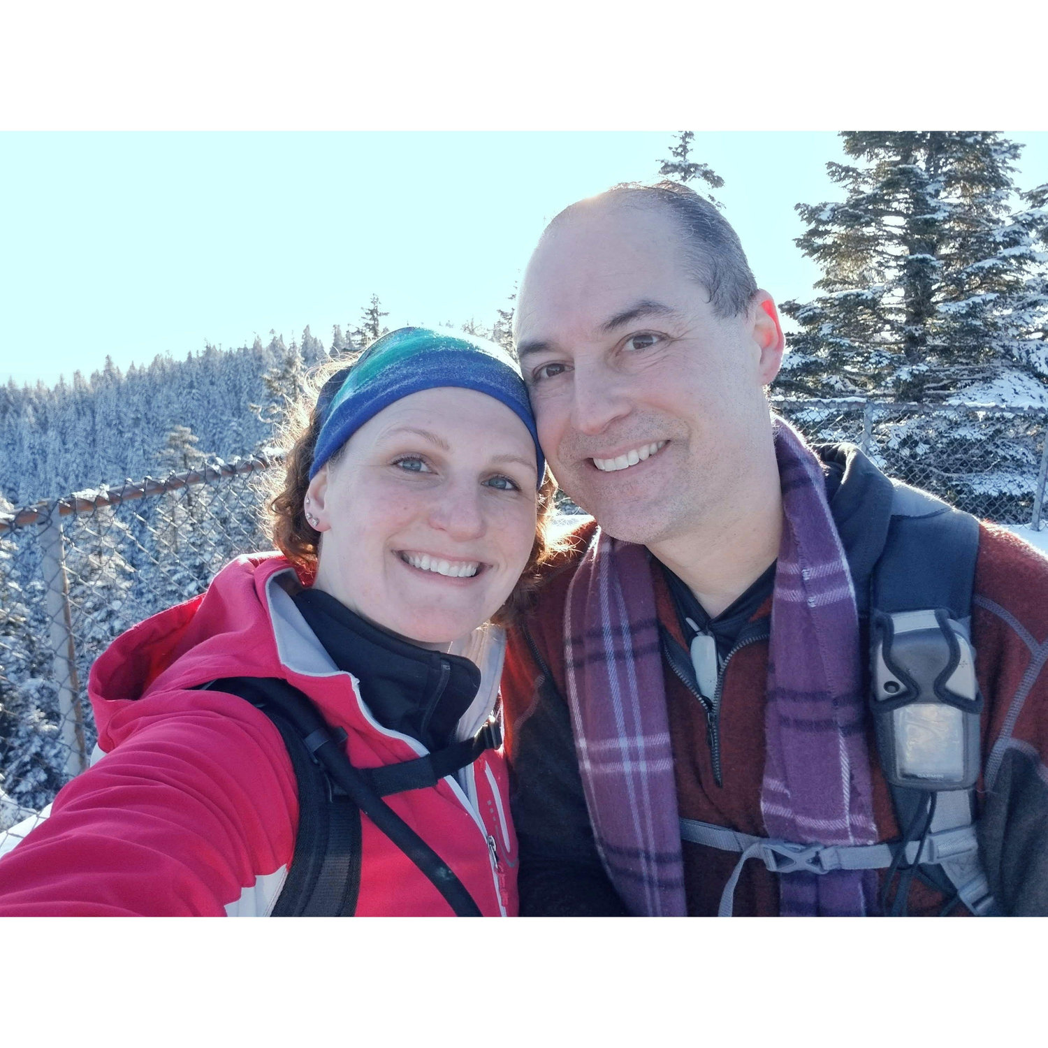Our first hike up Larch Mountain December 2020