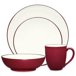 Noritake® Colorwave Coupe 4-Piece Place Setting in Raspberry