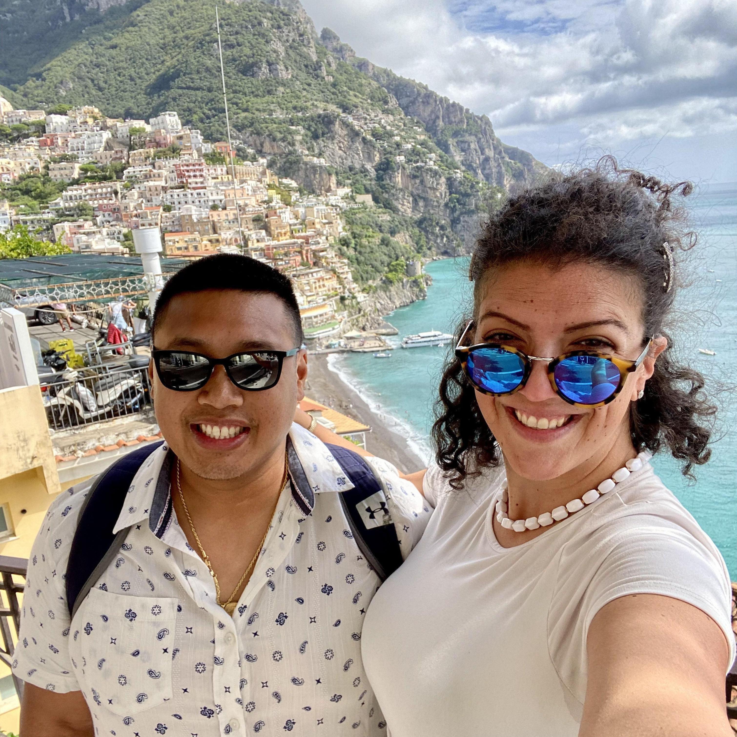 Forever travel buddies, for the rest of our lives and the rest of the world! This time in Positano on Italy's Amalfi Coast!