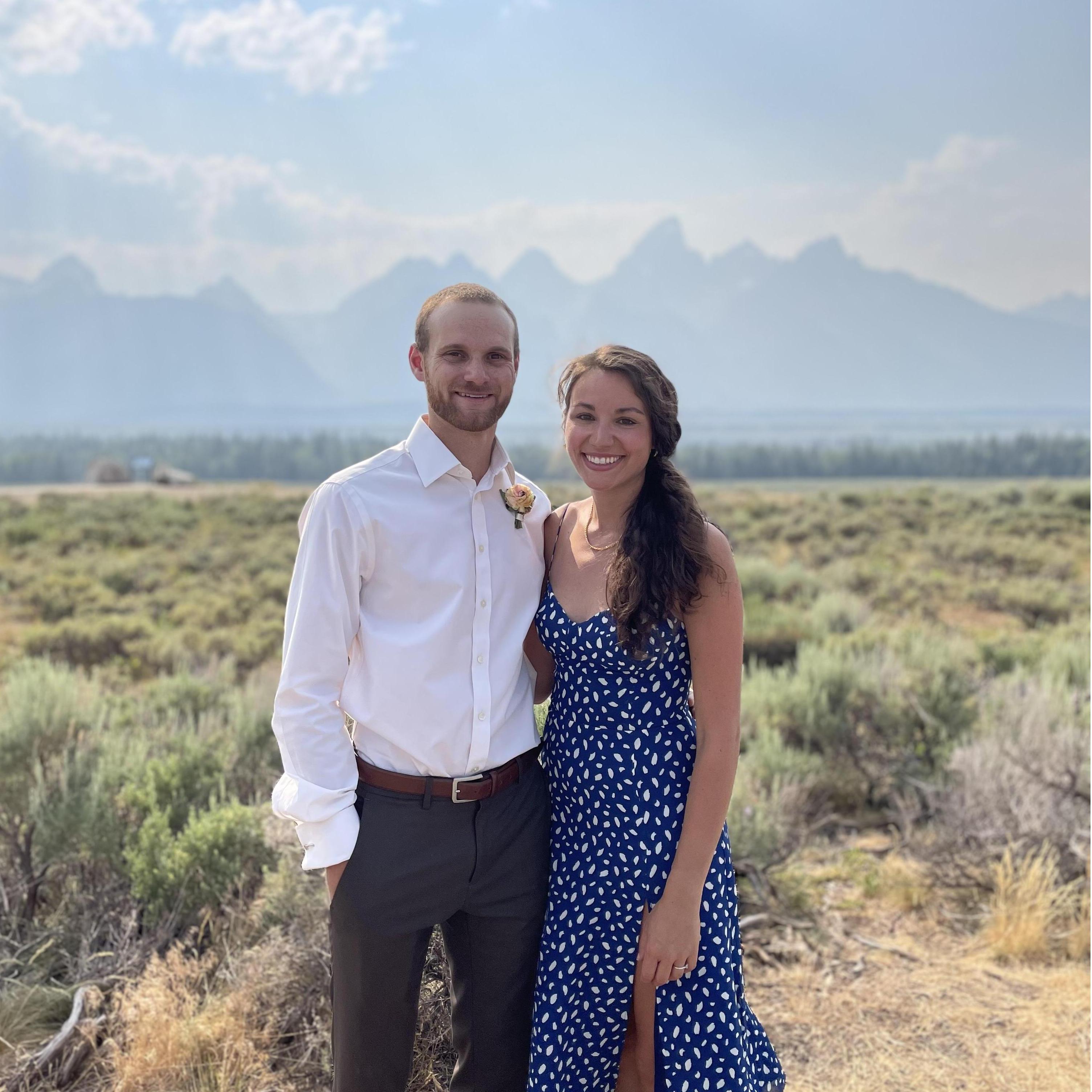 Our friends' wedding in the Grand Tetons