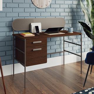 Radial Modern Pedestal Desk