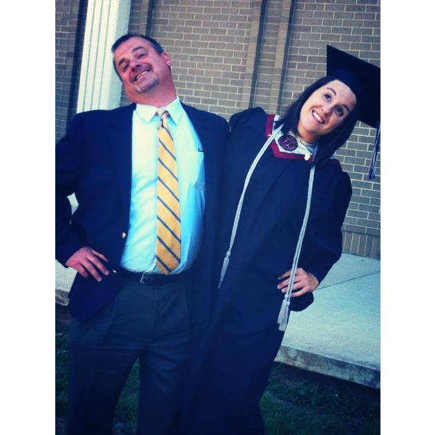 Delaney and her dad!
