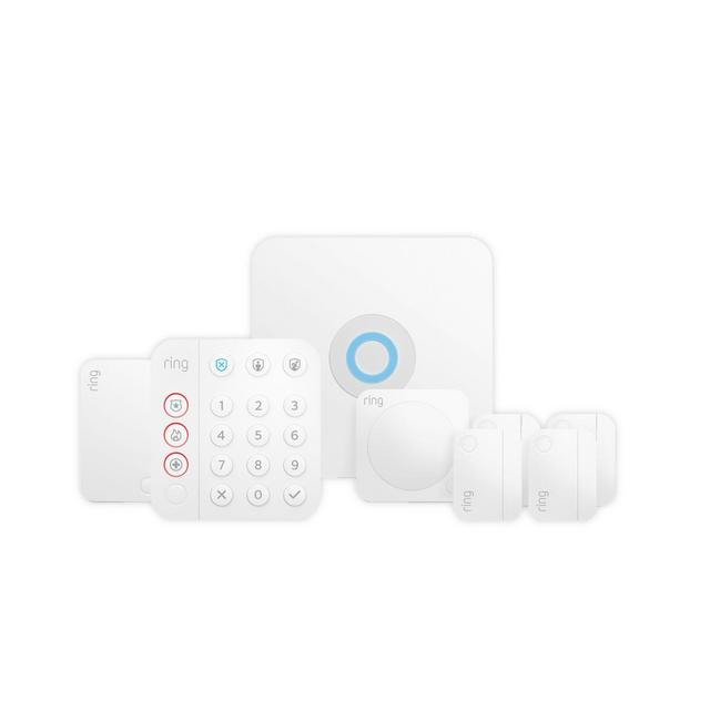 Ring® 8-Piece Alarm Home Security Kit in White