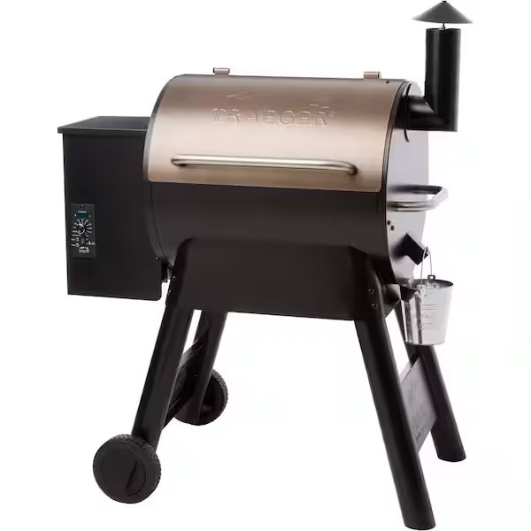Traeger Pro Series 22-Pellet Grill and Smoker in Bronze TFB57PZB