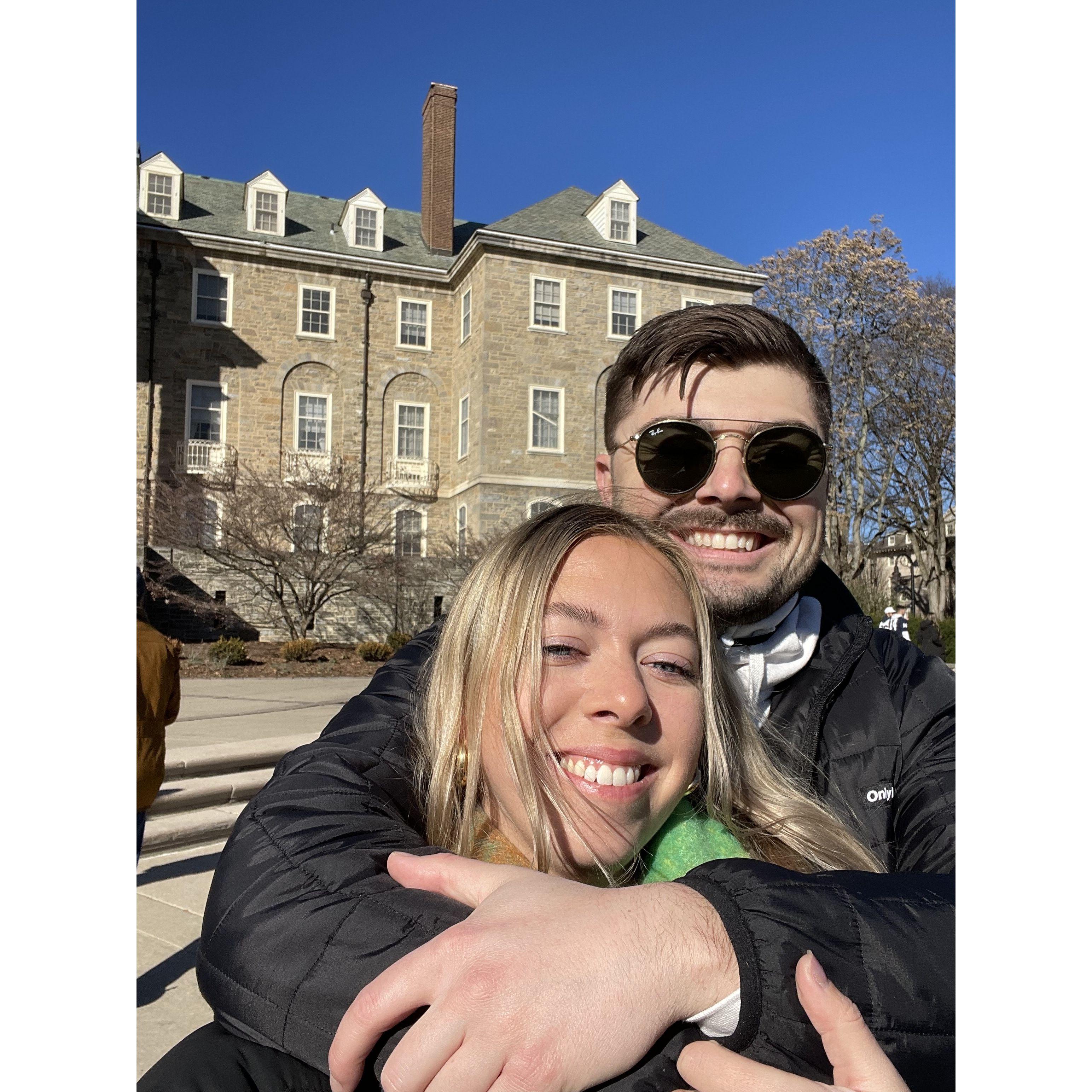 Dustin's first (of many) Penn State trips