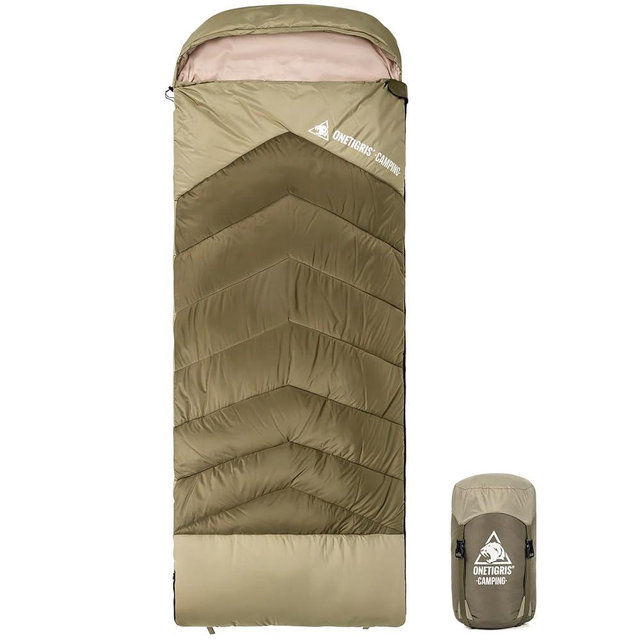 OneTigris Trailnap Sleeping Bag 3 Season Extra-Wide Warm for Camping Backpacking Travel Outdoor Activities