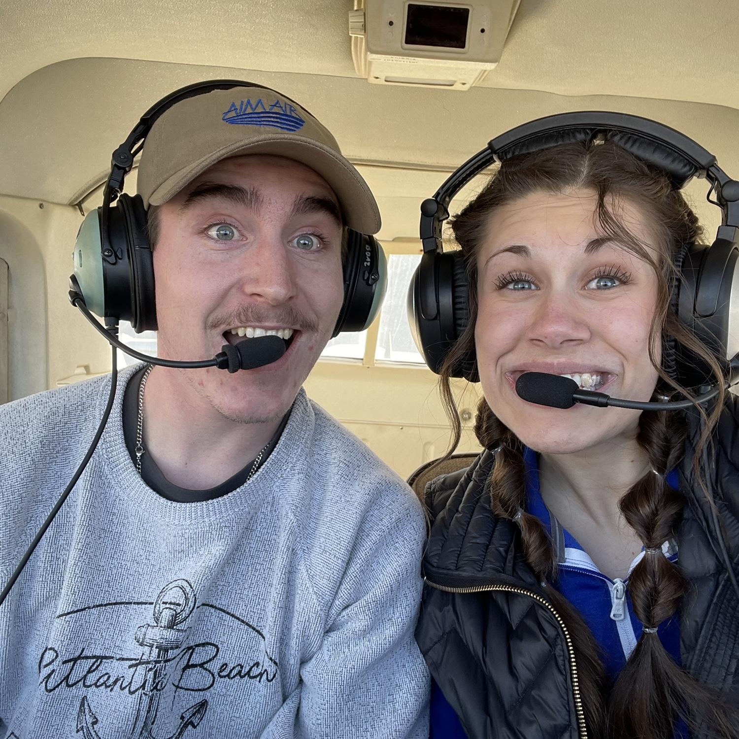 My stud of a fiancé took me on a plane ride for my 20th birthday😎