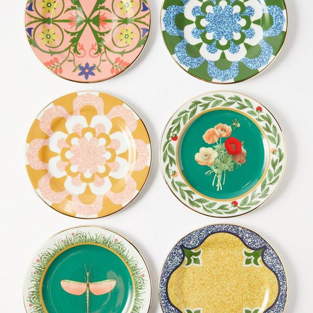 La DoubleJLibellula six-piece dessert plate set