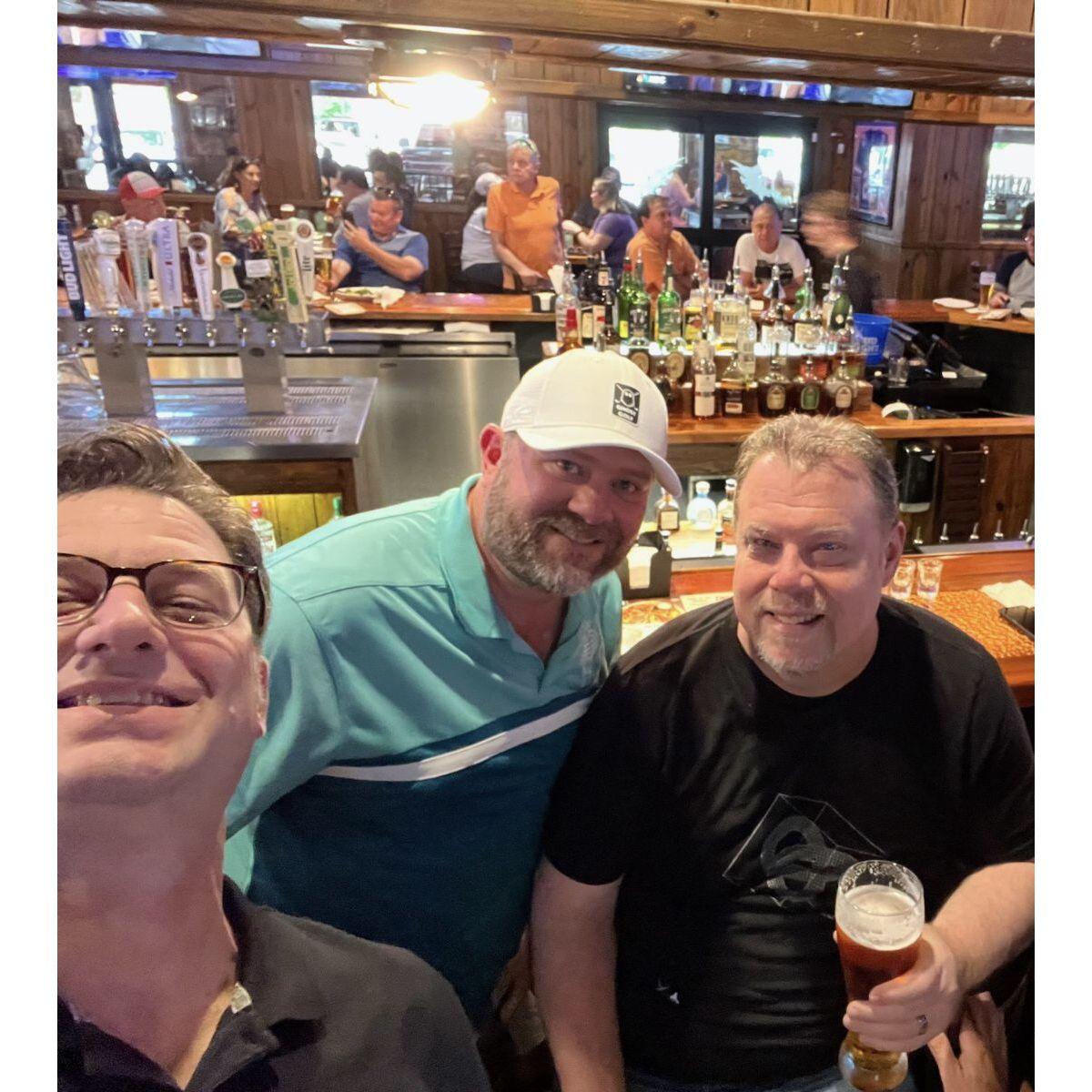 Friends for nearly 30 years - Mike, Kevin & Tres