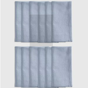 Light Blue - Organic Cotton Napkins (Set of 12)